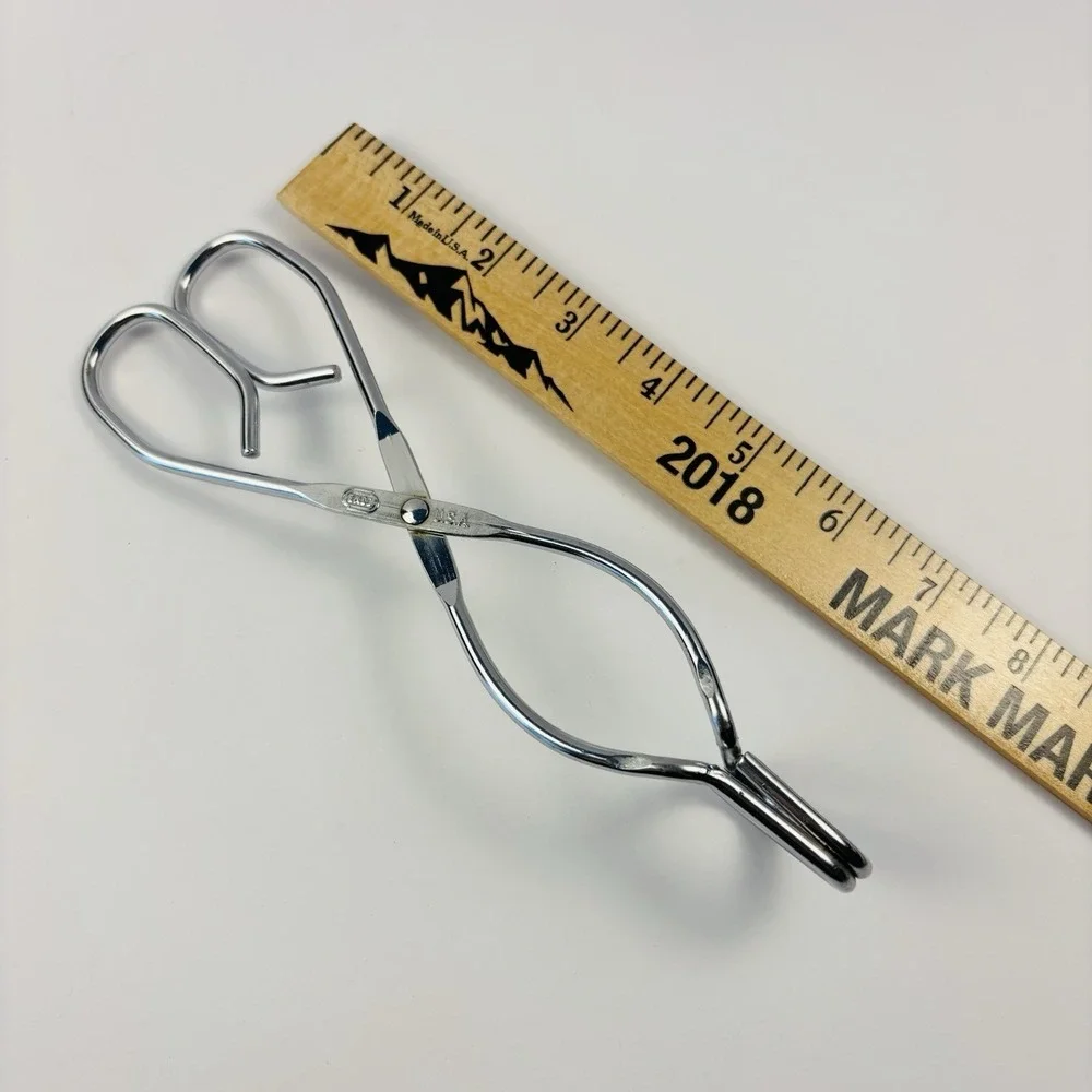 Vintage Ekco USA Metal Tongs 8